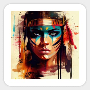 Powerful Egyptian Warrior Woman #3 Sticker